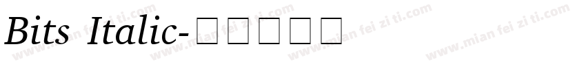 Bits Italic字体转换